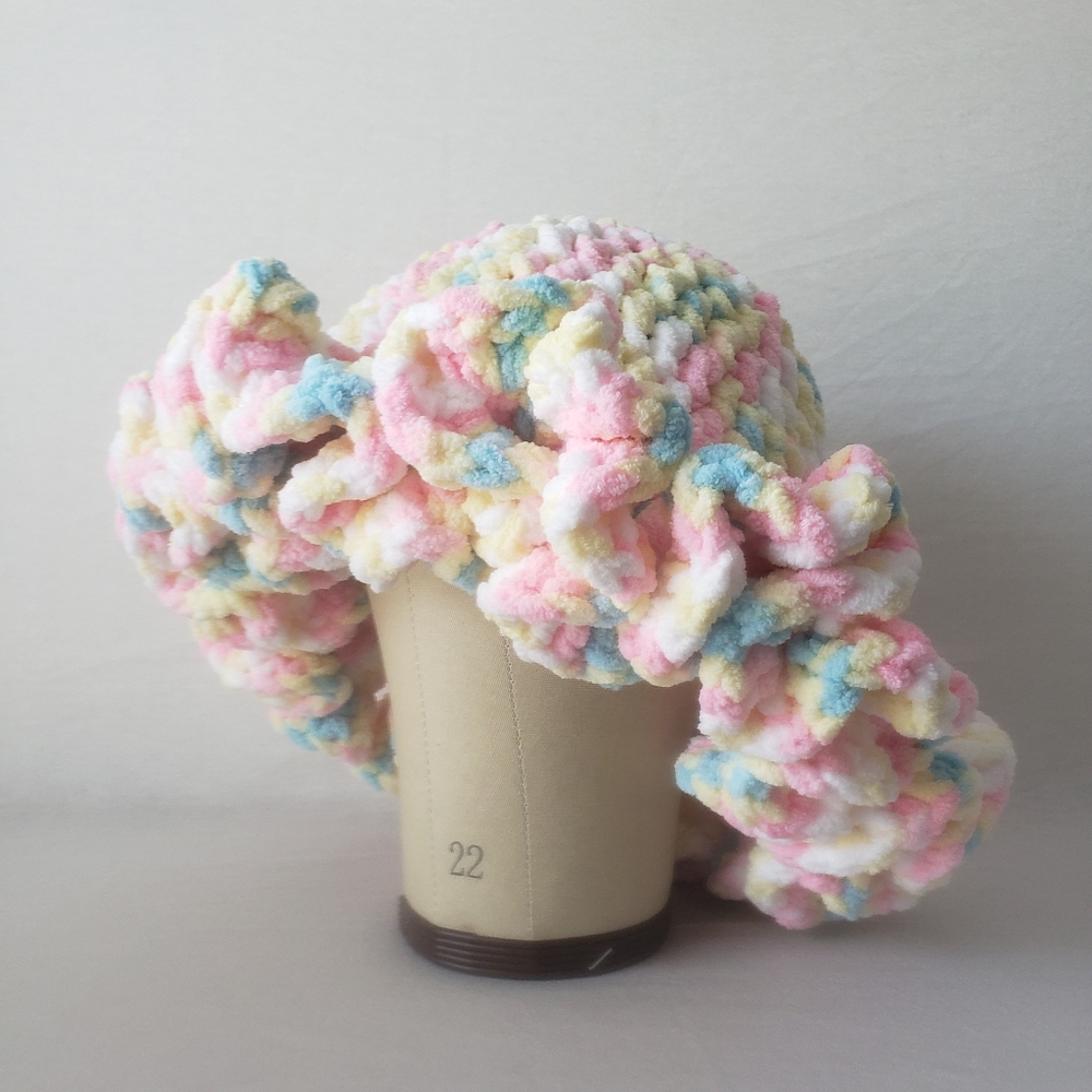 Pastel Multicolor Ruffle Hat - Picture 2 of 5